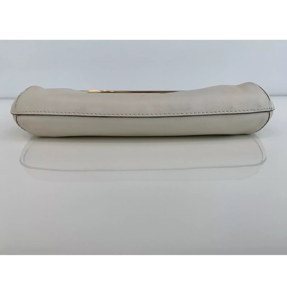 ANYA HINDMARCH IVORY WHITE LOCK AND KEY CLUTCH - Picture 9 of 16